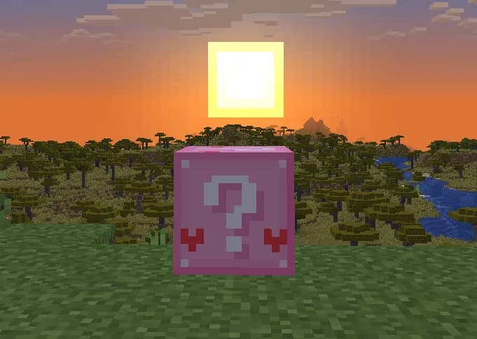 Lucky Block Pink 1.12.2 — скачать дата-пак для Minecraft