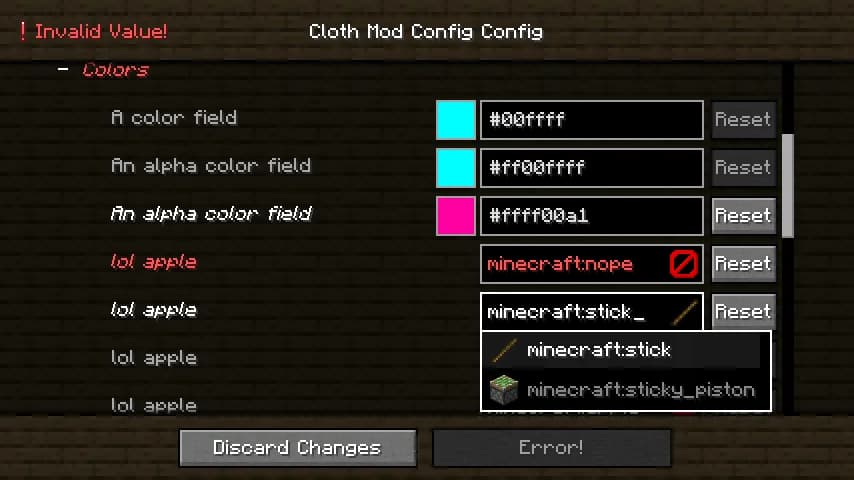 Cloth Config API для Minecraft 1.19.2 — скачать на Forge