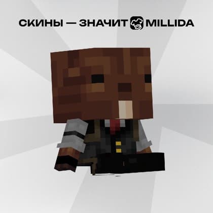Скин Minecraft, нарисованный студией Millida на заказ